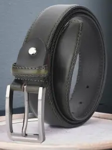 The Roadster Lifestyle Co Men Textured Genuine Leather Belts