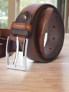 The Roadster Lifestyle Co Men Textured Genuine Leather Belts