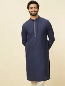 Manyavar Woven Design Art Silk Regular Kurta With Pyjamas