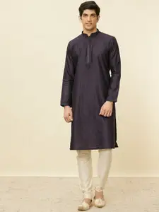 Manyavar Geometric Woven Design Regular Kurta With Pyjamas