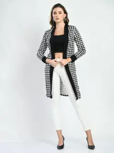 BAESD Women Checked Longline Shrug