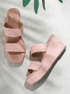 Bruno Manetti Textured Wedge Heels