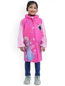 Zacharias Girls Printed Waterproof Rain Jacket