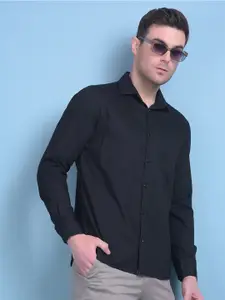 Crimsoune Club Classic Spread Collar Slim Fit Cotton Casual Shirt