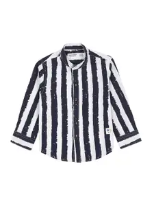 ZERO THREE Infants Boys Comfort Striped Cotton Casual Shirt