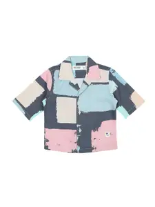 ZERO THREE Infants Boys Comfort Geometric Printed Cotton Casual Shirt