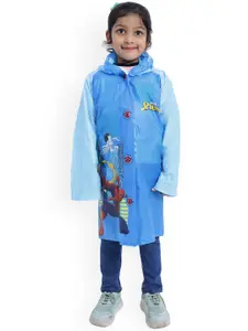 Zacharias Girls Printed Waterproof Long Rain Jacket