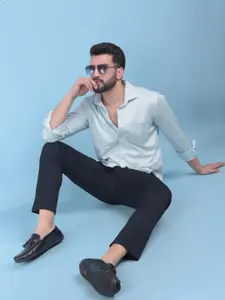 Crimsoune Club Classic Slim Fit Abstract Printed Casual Shirt