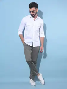 Crimsoune Club Classic Slim Fit Cotton Casual Shirt
