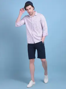 Crimsoune Club Classic Slim Fit Floral Printed Casual Shirt