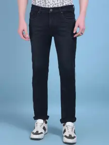 Crimsoune Club Men Straight Fit Mildly Distressed Stretchable Jeans