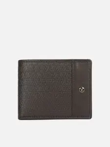 Van Heusen Men Textured Leather Two Fold Wallet