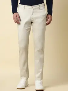 Allen Solly Men Textured Slim Fit Regular Trousers