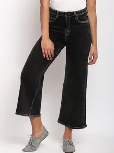 TALES & STORIES Women Wide Leg Stretchable Jeans
