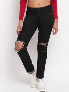 TALES & STORIES Women Highly Distressed Stretchable Jeans