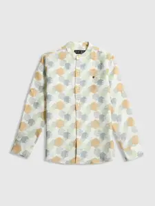 CAVIO Boys Standard Opaque Geometric Printed Cotton Casual Shirt