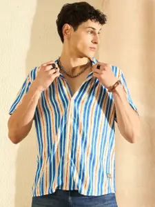 DENNISON Smart Striped Oversized Casual Shirt