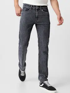 Urbano Fashion Men Washed Mid-Rise Clean Look Heavy Fade Stretchable Jeans