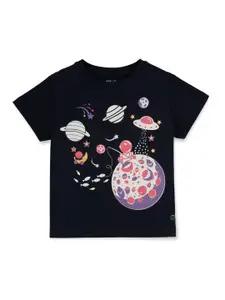 Gini and Jony Girls Graphic Printed T-shirt