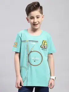 Monte Carlo Boys Typography Printed Cotton T-shirt