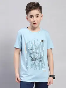 Monte Carlo Boys Typography Printed Cotton T-shirt