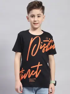 Monte Carlo Boys Typography Printed Pure Cotton T-shirt