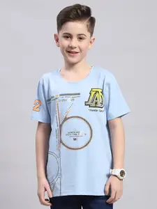 Monte Carlo Boys Typography Printed Cotton Casual T-shirt