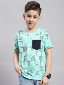 Monte Carlo Boys Typography Printed Pure Cotton T-shirt