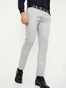 max Men Mid Rise Formal Trousers