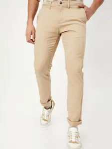 max Men Mid Rise Chinos Trousers