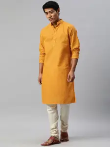 Majestic Man Men Geometric Embroidered Thread Work Kurta