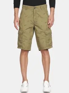 t-base Men Conversational Printed Cotton Cargo Shorts