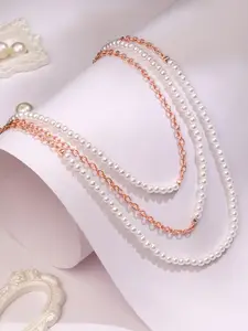 Cierra Rose Gold-Plated Layered Necklace