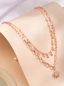 Cierra Rose Gold-Plated Layered Necklace