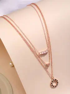 Cierra Rose Gold-Plated Layered Necklace