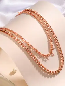 Cierra Rose Gold-Plated Layered Necklace