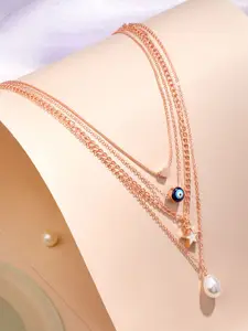 Cierra Rose Gold-Plated Layered Necklace