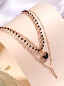 Cierra Rose Gold-Plated Layered Necklace