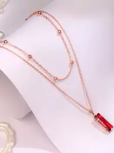 Cierra Rose Gold-Plated Layered Necklace