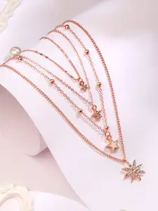 Cierra Rose Gold-Plated Layered Necklace