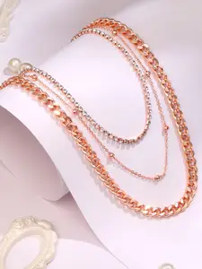Cierra Rose Gold-Plated Layered Necklace