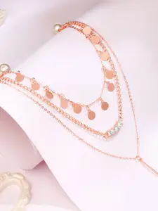 Cierra Rose Gold-Plated Layered Necklace