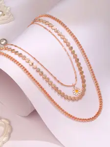 Cierra Rose Gold-Plated Layered Necklace