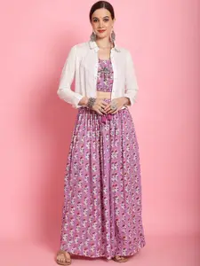 Prakrti Printed Pure Cotton Top Skirt & Shirt Co-Ords