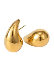 Inaya 18KT Gold Plated Contemporary Studs Earrings