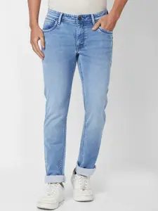 Parx Men Skinny Fit Low-Rise Heavy Fade Jeans
