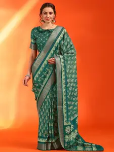 Saree mall Ethnic Motifs Zari Sungudi Sarees