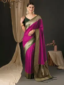 Anouk Polka Dot Zari Banarasi Saree
