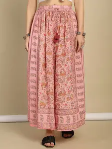 Prakrti Floral Printed Pure Cotton Maxi Skirts