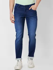 Parx Men Tapered Fit Low-Rise Heavy Fade Stretchable Jeans